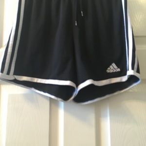 Black & White Adidas Athletic Shorts